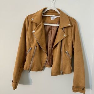 Princess Polly Suede Moto Jacket